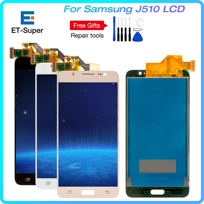 J510 LCD 삼성 갤럭시 J5 2016 LCD J510F J510M J510FN 디스플레이 터치 스크린 디지타이저 어셈블리 교체
